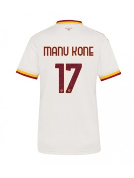 Ženski Nogometna dresi replika AS Roma Manu Kone #17 Gostujoči 2026-27 Kratek rokav Ženski Nogometna dresi replika AS Roma Manu Kone #17 Gostujoči 2026-27 Kratek rokav